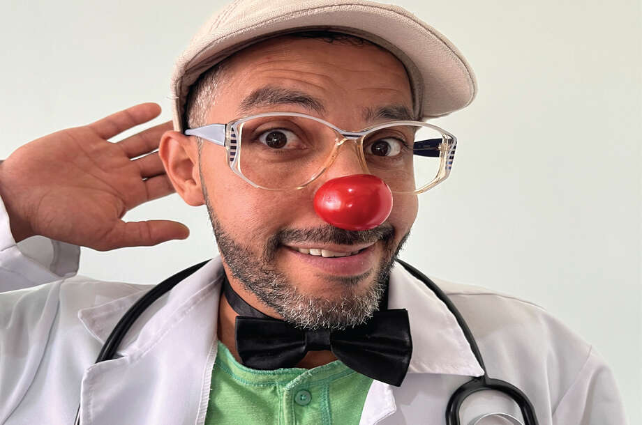 Dr. Awad Abu Kabseh, a healthcare clown