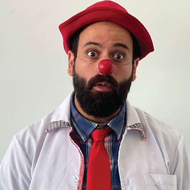Dr. Shalaby, a healthcare clown
