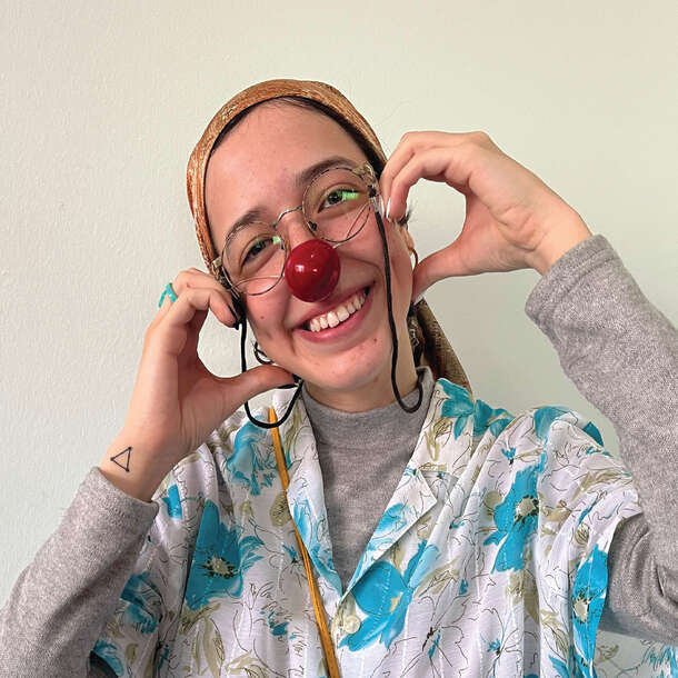 Dr. Badeea, a healthcare clown