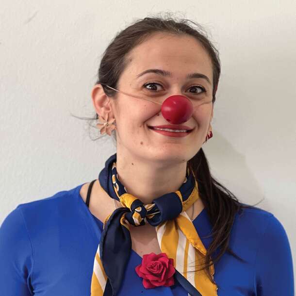 Dr. Lahza, a healthcare clown