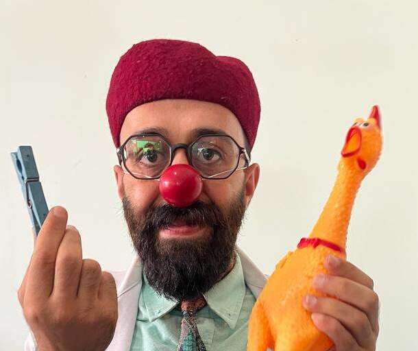 Dr. Shadi Abu Manshar, a healthcare clown