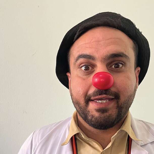Dr. Saleem, a healthcare clown