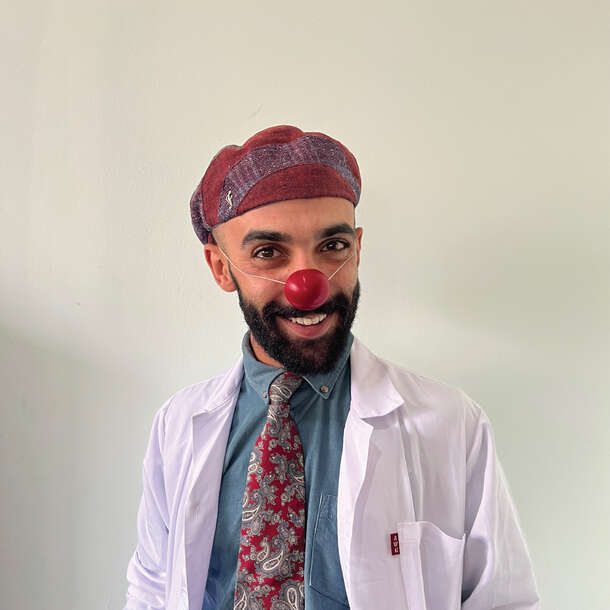 Dr. Hadi El Mosh Adi, a healthcare clown